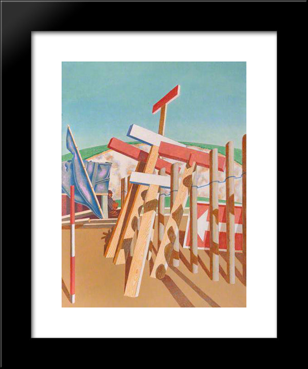 Sussex Bypass 20x24 Black Modern Wood Framed Art Print Poster by Wadsworth, Edward