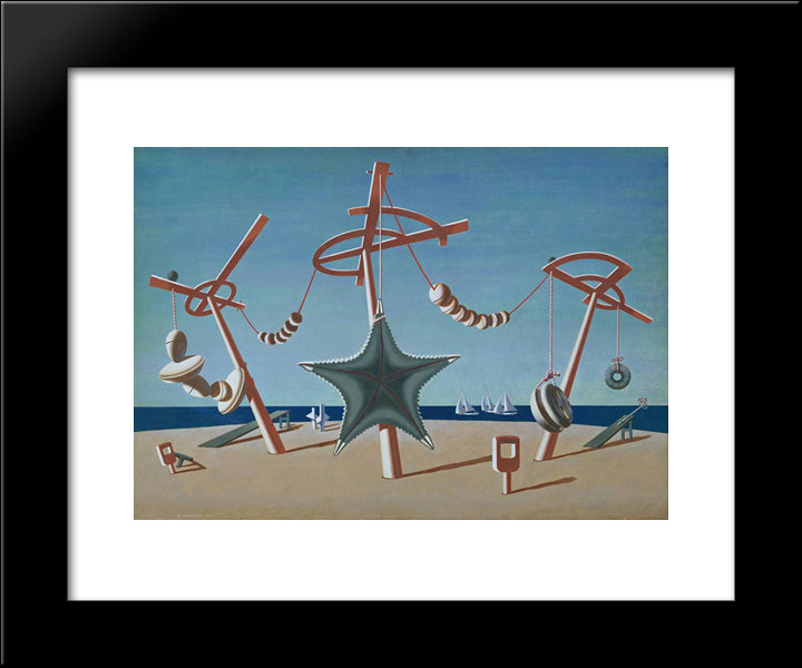 The Beached Margin 20x24 Black Modern Wood Framed Art Print Poster by Wadsworth, Edward