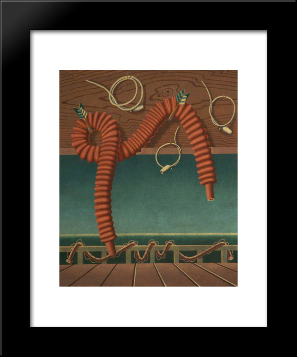 The Perspective Of Idleness Ii 20x24 Black Modern Wood Framed Art Print Poster by Wadsworth, Edward