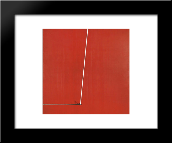 Pittura N. 3 20x24 Black Modern Wood Framed Art Print Poster by Scanavino, Emilio