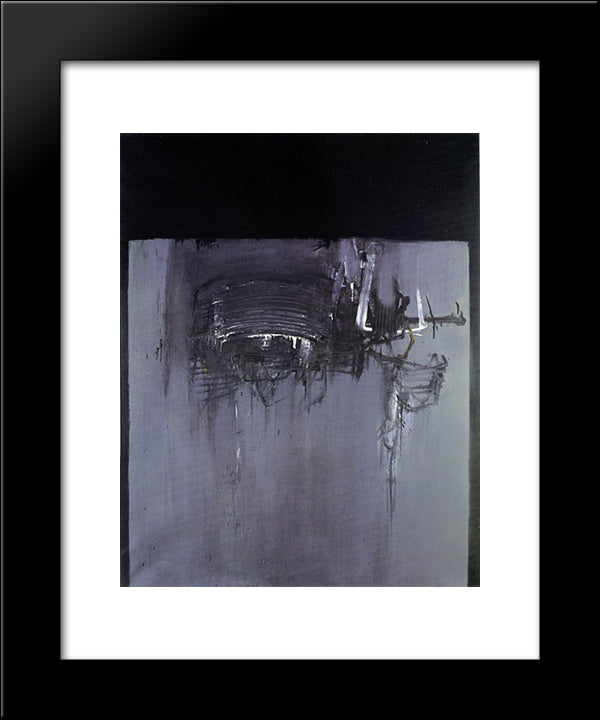 Proiezione 20x24 Black Modern Wood Framed Art Print Poster by Scanavino, Emilio