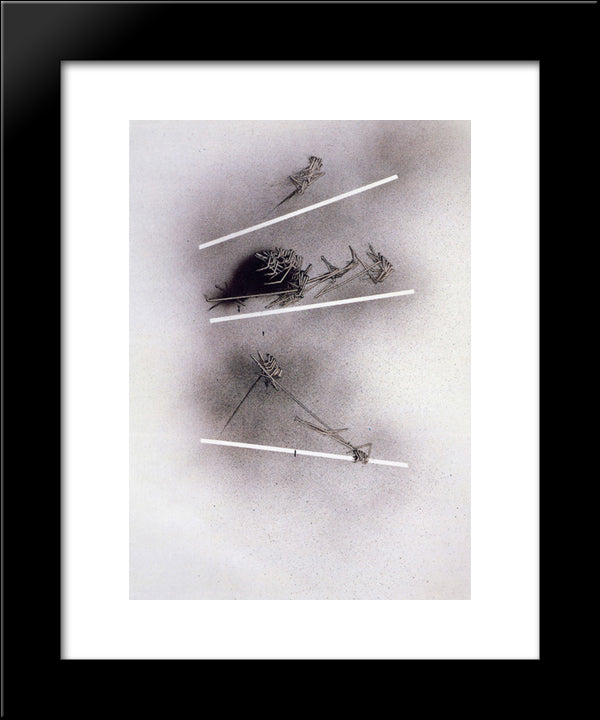 Scherzo Ritmico I 20x24 Black Modern Wood Framed Art Print Poster by Scanavino, Emilio