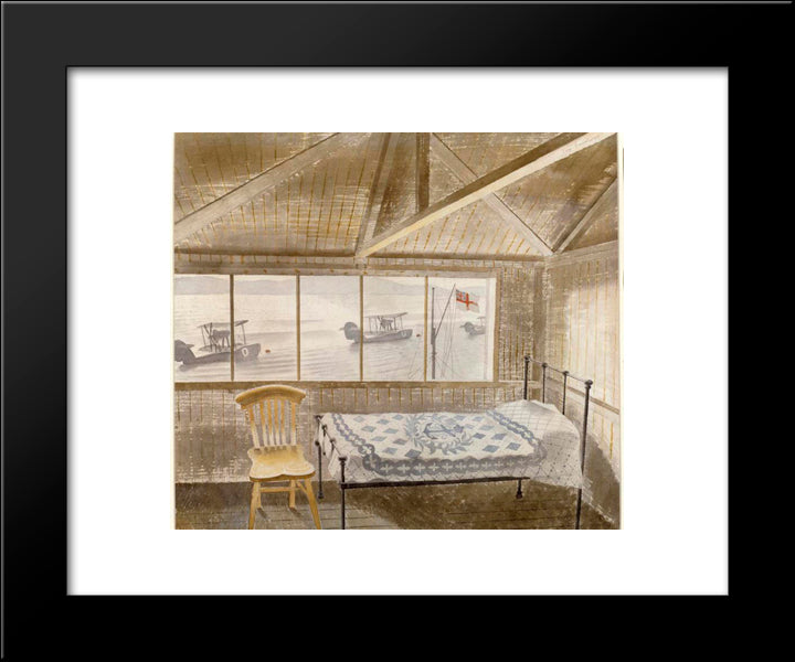 Rnas Sick Bay, Dundee 20x24 Black Modern Wood Framed Art Print Poster by Ravilious, Eric