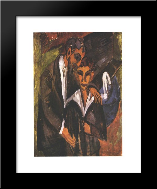 Graef And Friend 20x24 Black Modern Wood Framed Art Print Poster by Kirchner, Ernst Ludwig