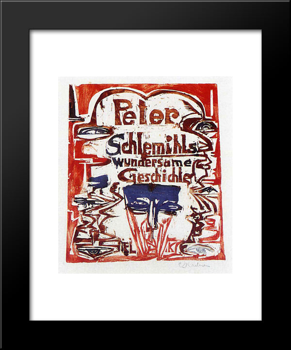 Peter Schlemihl'S Remarkable Story 20x24 Black Modern Wood Framed Art Print Poster by Kirchner, Ernst Ludwig