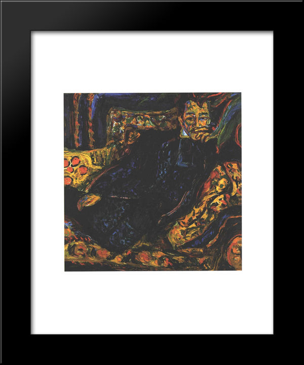 Portrait Of Hans Frisch 20x24 Black Modern Wood Framed Art Print Poster by Kirchner, Ernst Ludwig