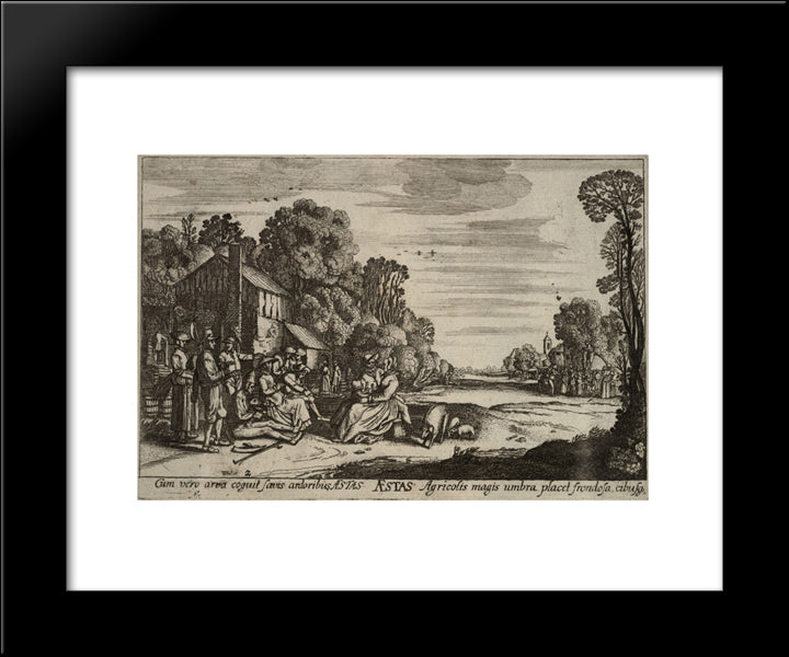 Summer 20x24 Black Modern Wood Framed Art Print Poster by Velde, Esaias van de
