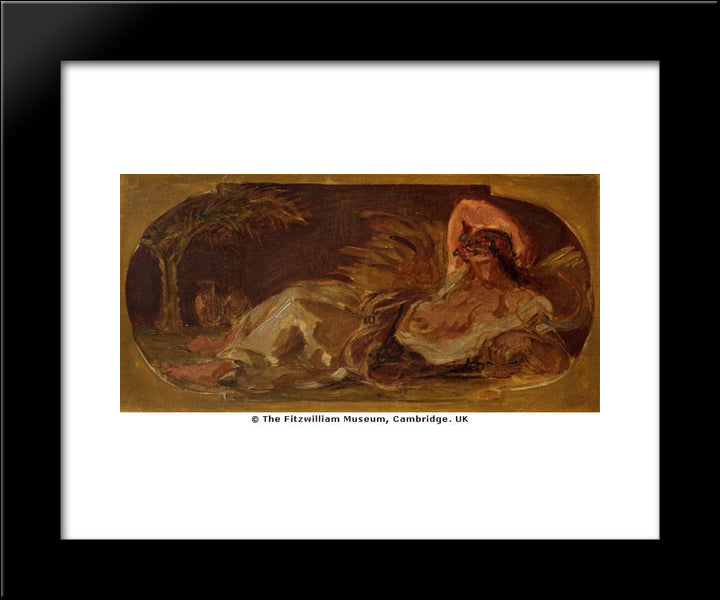 Ceres 20x24 Black Modern Wood Framed Art Print Poster by Delacroix, Eugene