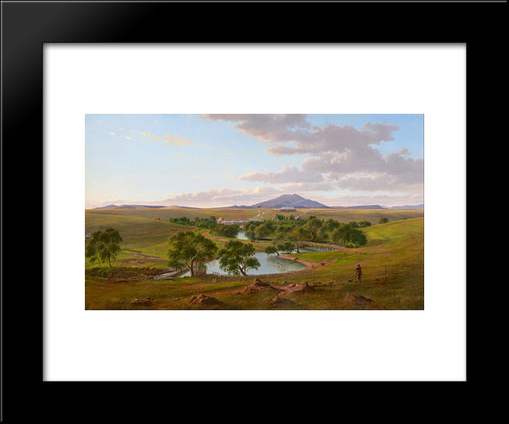Yalla-Y-Poora 20x24 Black Modern Wood Framed Art Print Poster by von Guerard, Eugene
