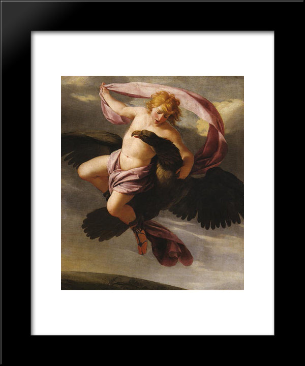 Abduction Of Ganymede 20x24 Black Modern Wood Framed Art Print Poster by Le Sueur, Eustache