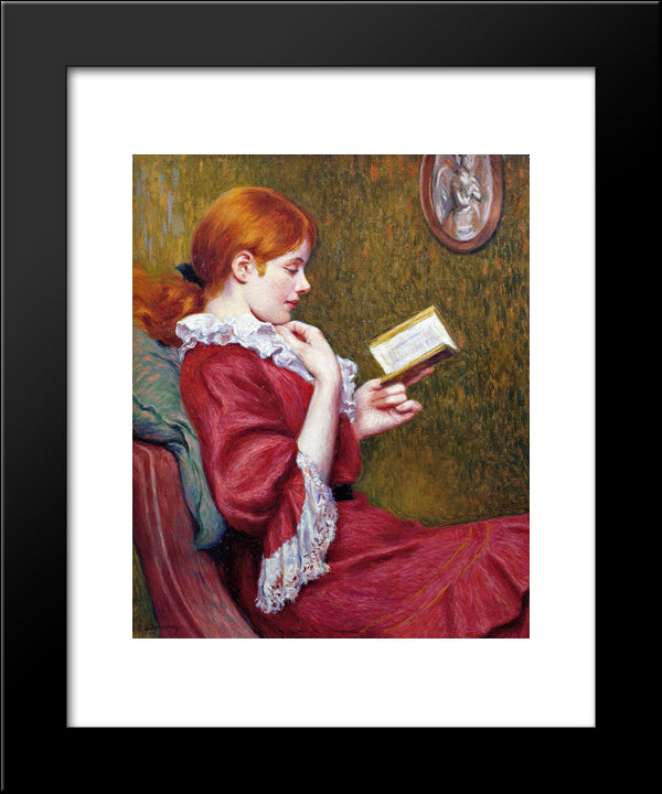 The Good Book 20x24 Black Modern Wood Framed Art Print Poster by Zandomeneghi, Federico