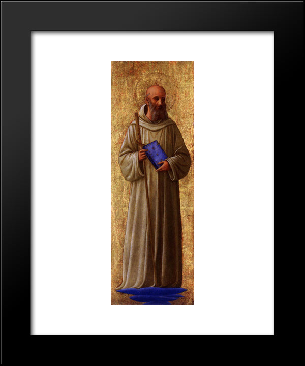 St. Romuald 20x24 Black Modern Wood Framed Art Print Poster by Angelico, Fra