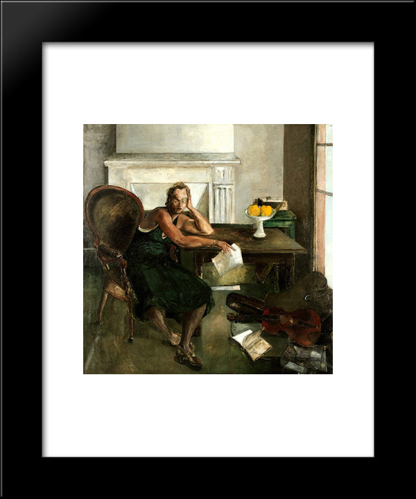 Mia 20x24 Black Modern Wood Framed Art Print Poster by Gruber, Francis