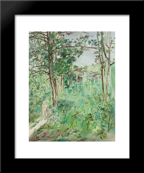 Paysage De Printemps 20x24 Black Modern Wood Framed Art Print Poster by Gruber, Francis