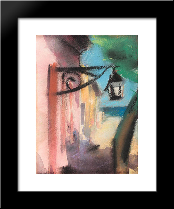 Balchik Street 20x24 Black Modern Wood Framed Art Print Poster by Sirato, Francisc