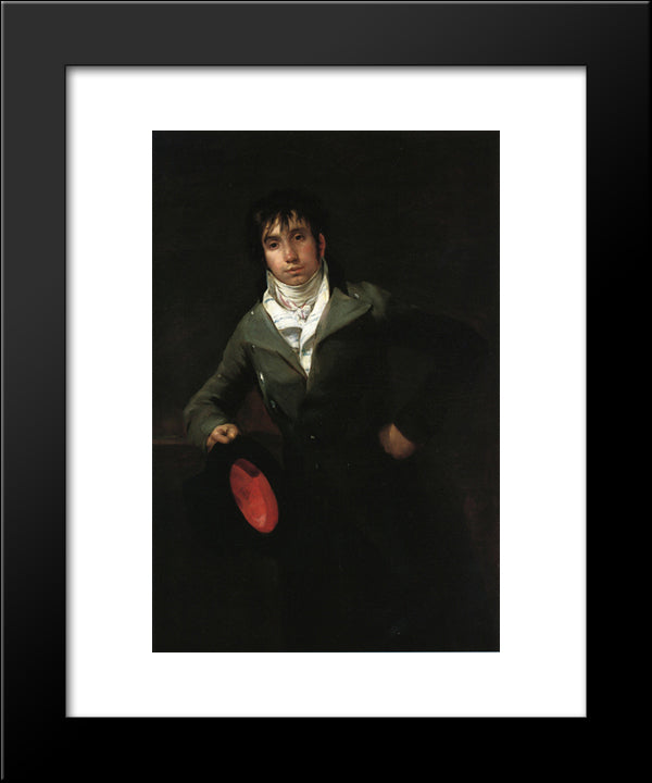 Bartholomew Suerda 20x24 Black Modern Wood Framed Art Print Poster by Goya, Francisco