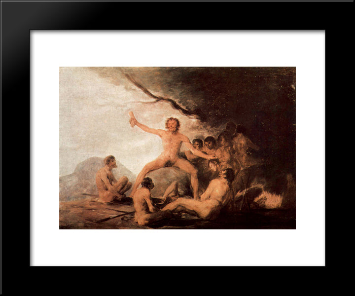 Bildzyklus 20x24 Black Modern Wood Framed Art Print Poster by Goya, Francisco
