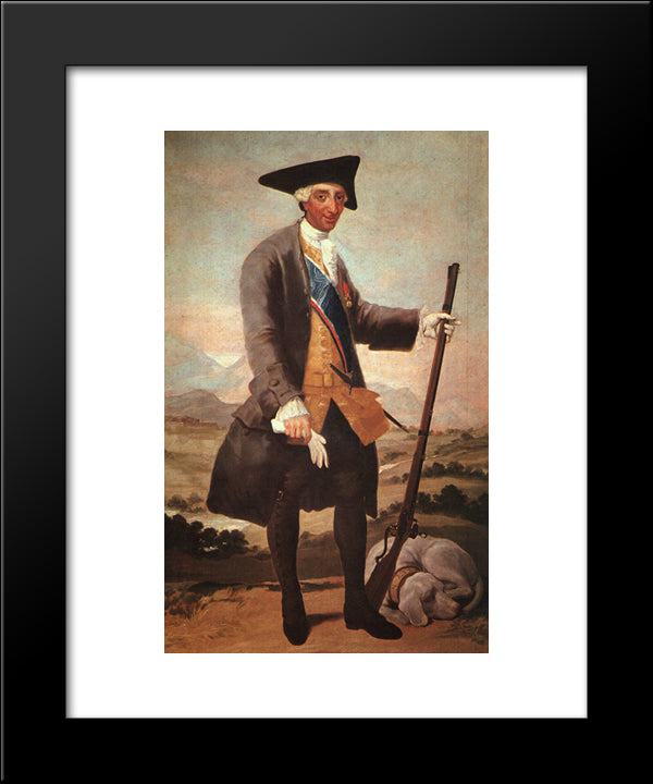 Charles Iii 20x24 Black Modern Wood Framed Art Print Poster by Goya, Francisco