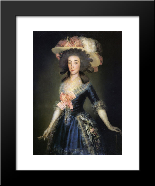 Duchess Countess Of Benavente 20x24 Black Modern Wood Framed Art Print Poster by Goya, Francisco