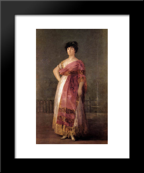 La Tirana 20x24 Black Modern Wood Framed Art Print Poster by Goya, Francisco