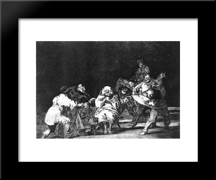 Loyalty 20x24 Black Modern Wood Framed Art Print Poster by Goya, Francisco