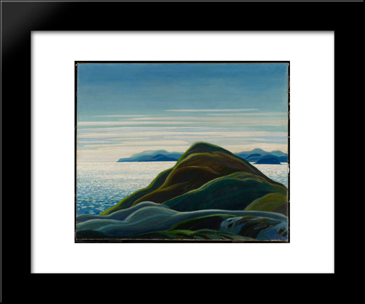 North Shore, Lake Superior 20x24 Black Modern Wood Framed Art Print Poster by Carmichael, Franklin