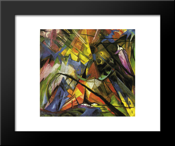 Tyrol 20x24 Black Modern Wood Framed Art Print Poster by Marc, Franz