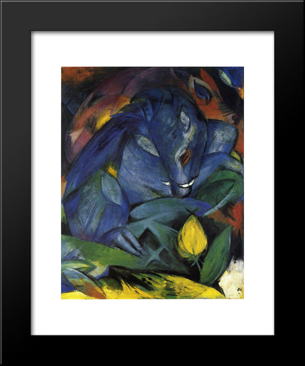 Wild Pigs (Boar And Sow) 20x24 Black Modern Wood Framed Art Print Poster by Marc, Franz