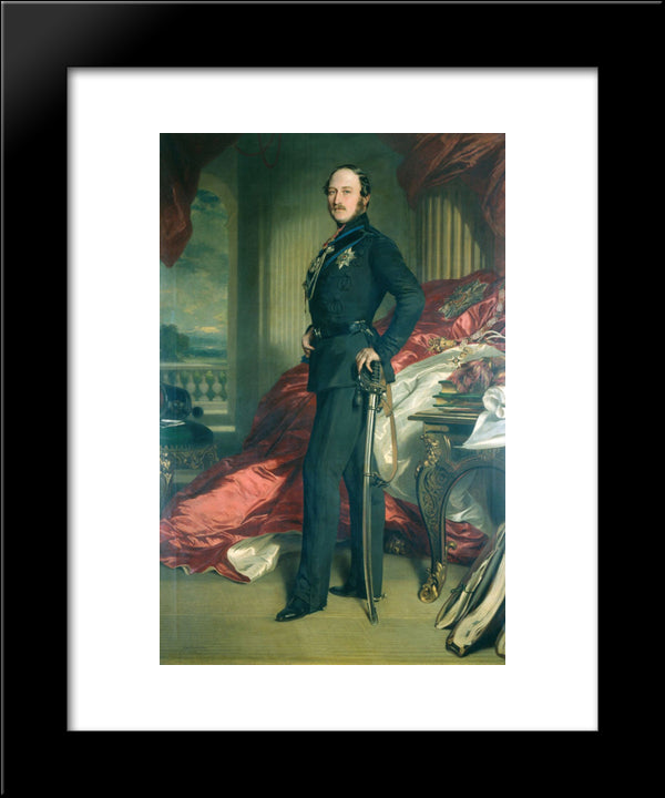 Albert, Prince Consort 20x24 Black Modern Wood Framed Art Print Poster by Winterhalter, Franz Xaver