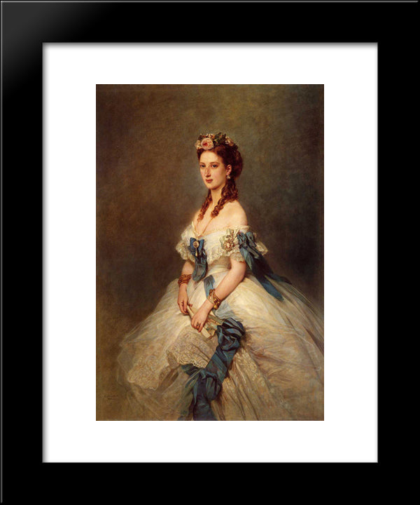 Alexandra, Princess Of Wales 20x24 Black Modern Wood Framed Art Print Poster by Winterhalter, Franz Xaver