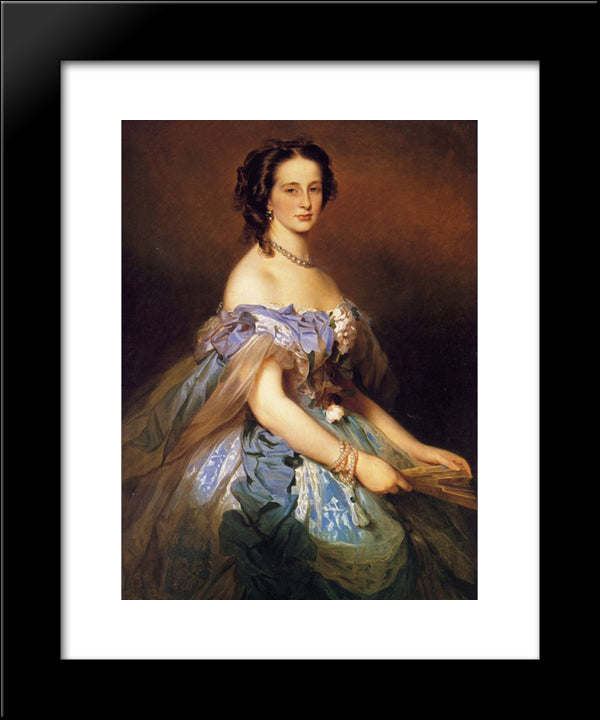 Alexandra Iosifovna, Grand Duchess Of Russia, Princess Alexandra Of Altenburg 20x24 Black Modern Wood Framed Art Print Poster by Winterhalter, Franz Xaver