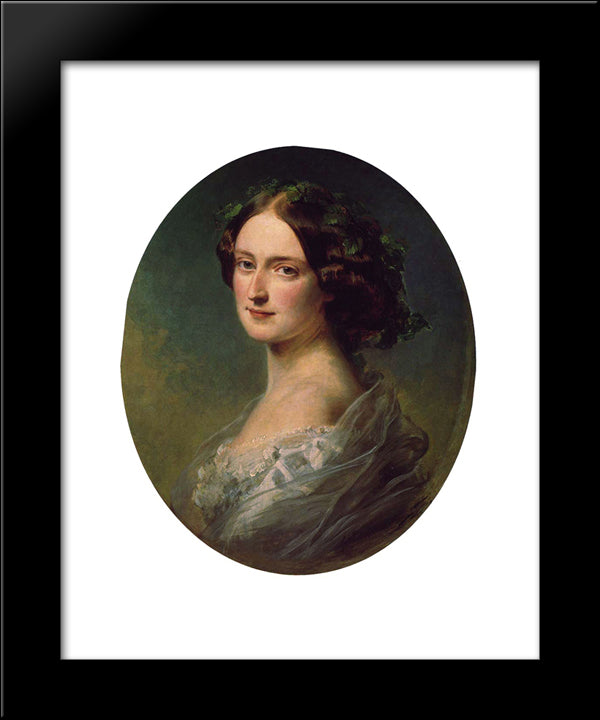 Lady Clementina Augusta Wellington Child Villiers 20x24 Black Modern Wood Framed Art Print Poster by Winterhalter, Franz Xaver