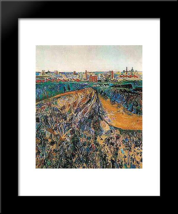 Dight'S Falls 20x24 Black Modern Wood Framed Art Print Poster by Williams, Fred