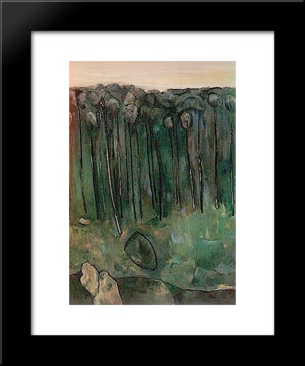 Sapling Forest 20x24 Black Modern Wood Framed Art Print Poster by Williams, Fred