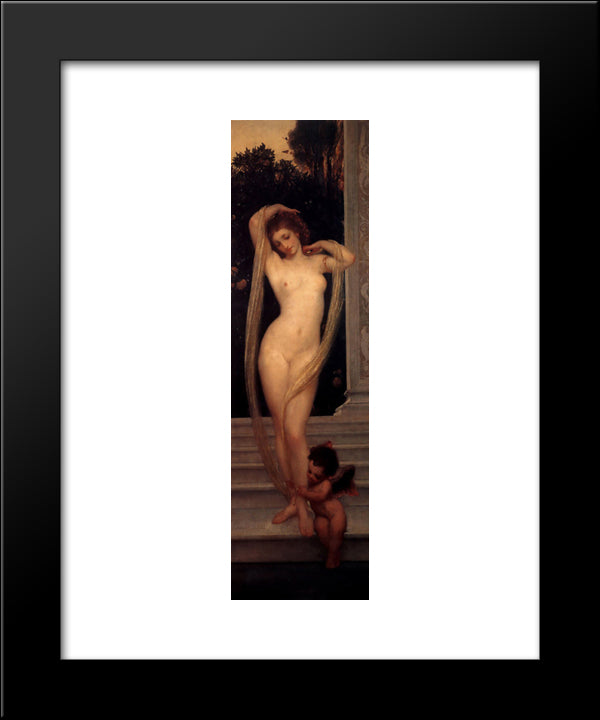 A Bather 20x24 Black Modern Wood Framed Art Print Poster by Leighton, Frederic
