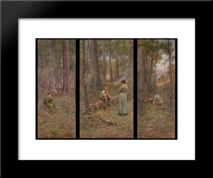The Pioneer 20x24 Black Modern Wood Framed Art Print Poster by McCubbin, Frederick