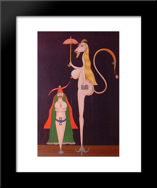Untitled 20x24 Black Modern Wood Framed Art Print Poster by Schroder Sonnenstern, Friedrich