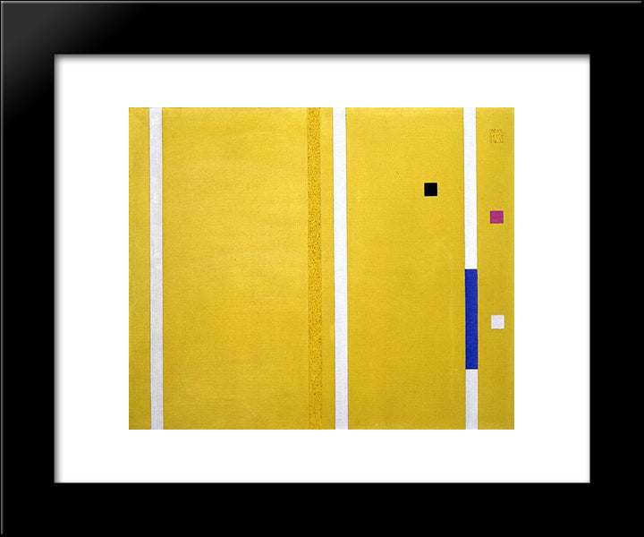 Composition No. 194 20x24 Black Modern Wood Framed Art Print Poster by Vordemberge Gildewart, Friedrich