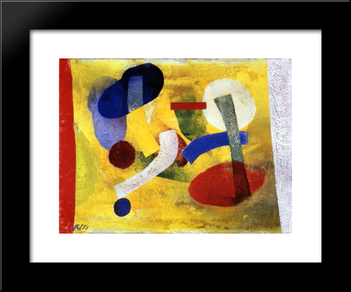 Heiter 20x24 Black Modern Wood Framed Art Print Poster by Winter, Fritz