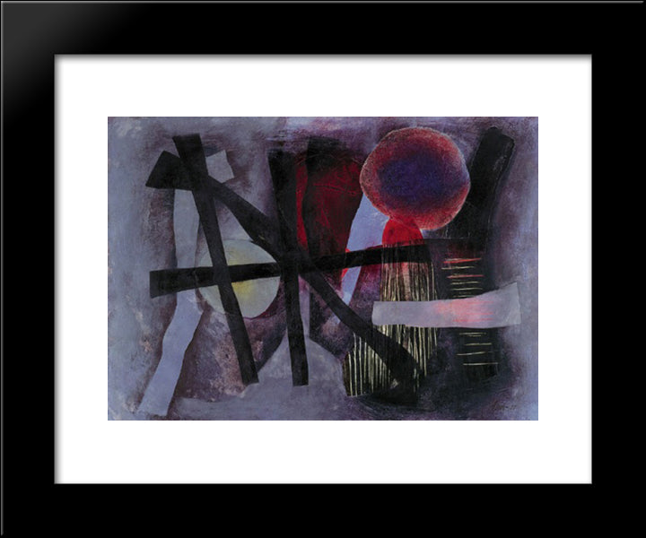 In Der Erde 20x24 Black Modern Wood Framed Art Print Poster by Winter, Fritz