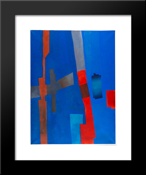 Rot Von Unten 20x24 Black Modern Wood Framed Art Print Poster by Winter, Fritz