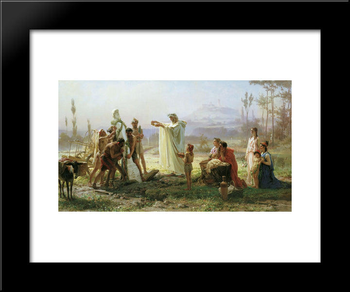 Consecration Of The Herm 20x24 Black Modern Wood Framed Art Print Poster by Bronnikov, Fyodor