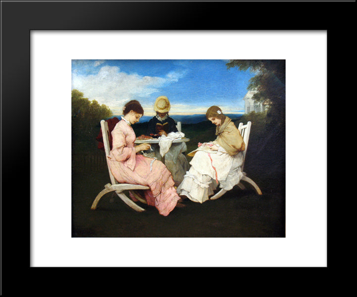 The Sisters 20x24 Black Modern Wood Framed Art Print Poster by Max, Gabriel von