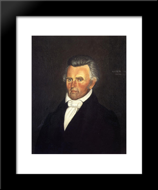 Dr. John Sappington 20x24 Black Modern Wood Framed Art Print Poster by Bingham, George Caleb