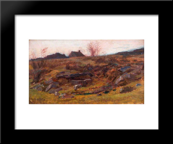At Wetley Rocks, Staffordshire 20x24 Black Modern Wood Framed Art Print Poster by Mason, George Hemming