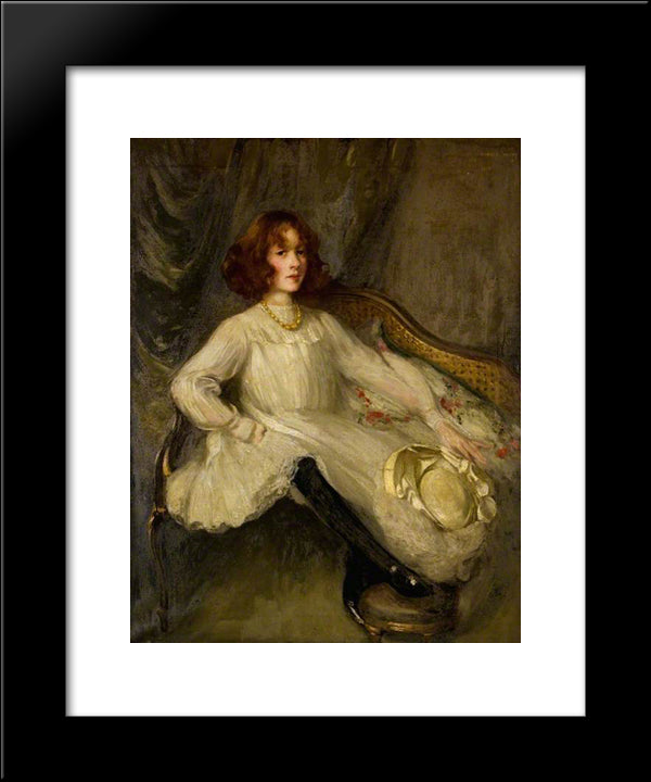 Helen Stirling Stuart Of Castlemilk 20x24 Black Modern Wood Framed Art Print Poster by Henry, George