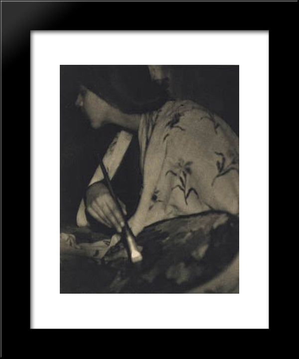 The Artist 20x24 Black Modern Wood Framed Art Print Poster by Seeley, George