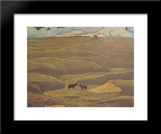 Rams Blacks, The Year 20x24 Black Modern Wood Framed Art Print Poster by Lacombe, Georges