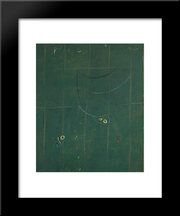 Composition 20x24 Black Modern Wood Framed Art Print Poster by Papazoff, Georges