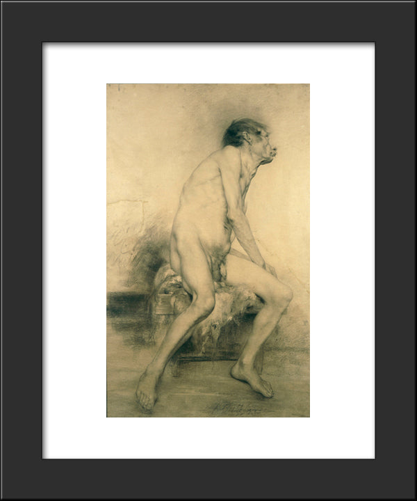 Old Age 20x24 Black Modern Wood Framed Art Print Poster by Jakobides, Georgios